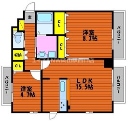 中山下壱番館の物件間取画像